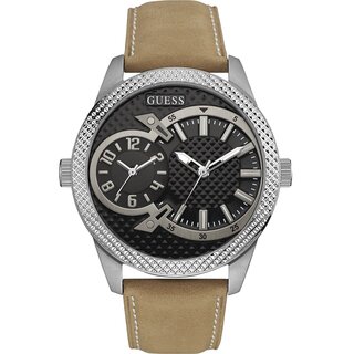 Guess Uhr Uhren Herrenuhr W0788G2 Co-Pilot Leder hellbraun