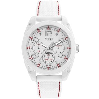 Guess Uhr Herrenuhr Multifunktion W1256G2 Dash weiß