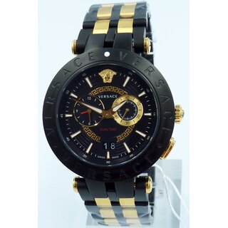 Versace Uhr Uhren Herrenuhr VEBV00619 V-Race schwarz gold
