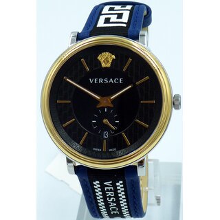 Versace Uhr Uhren Herrenuhr VEBQ01419 V CIRCLE Leder