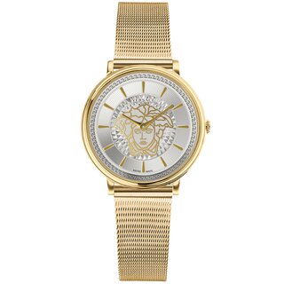 Versace Uhr Uhren Damenuhr VE8102319 V CIRCLE Edelstahl...