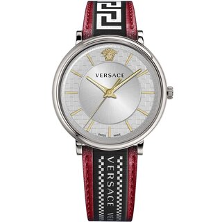 Versace Uhr Uhren Herrenuhr VE5A01421 V CIRCLE Leder