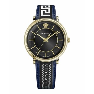 Versace Uhr Uhren Herrenuhr VE5A01521 V CIRCLE Leder