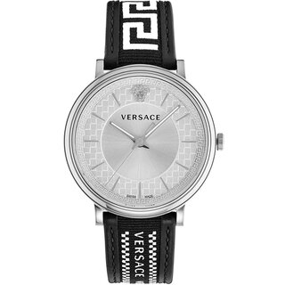 Versace Uhr Uhren Herrenuhr VE5A01021 V CIRCLE Leder