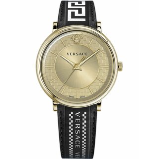 Versace Uhr Uhren Herrenuhr VE5A02121 V CIRCLE Leder