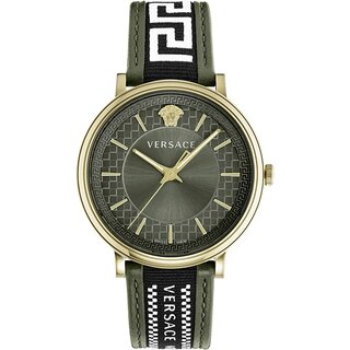 Versace Uhr Uhren Herrenuhr VE5A01621 V CIRCLE Leder