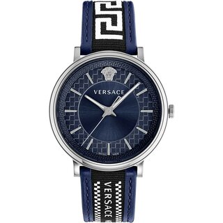 Versace Uhr Uhren Herrenuhr VE5A01121 V CIRCLE Leder